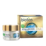 Cumpara ieftin Cremă de zi Bioten Hyaluronic Gold SPF10, 50ml - Antirid, Redensificatoare, Ingrediente Naturale