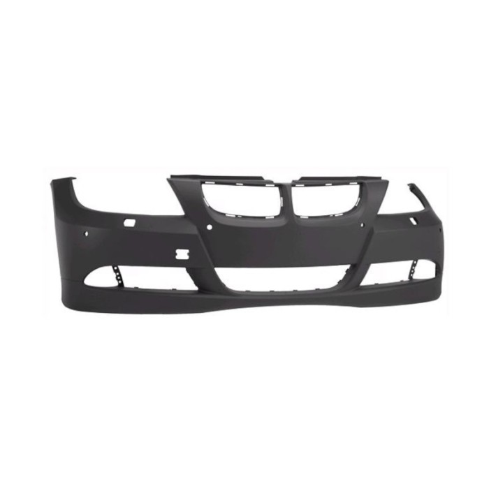 Bara fata BMW Seria 3 (E90/E91), 11.2004-08.2008, cu gauri spalator si senzori parcare; grunduit, de vopsit,