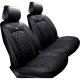 Cumpara ieftin Set huse scaune fata universale lux Piele ecologica - negru
