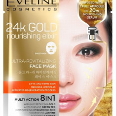 Masca de fata Korean 24k Gold Ultra, 1 bucata, Eveline Cosmetics