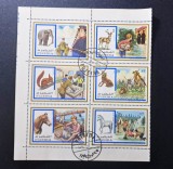 Fujeira (Emiratele Arabe Unite) 1972 Aniversare Cercetași Lord Baden-Powell și Fauna Bloc / Mini-Coală 6v Ștampilat - A90