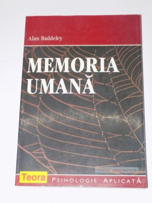 MEMORIA UMANA de ALAN BADDELEY 1998 foto