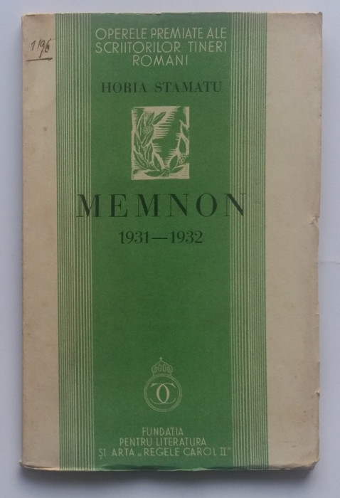 Horia Stamatu - Memnon (1934)