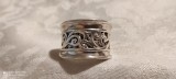 Argint INEL 1920 FRANTA art deco SPLENDID manopera EXCEPTIONALA de efect UNIC lat