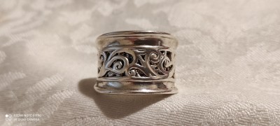 argint INEL 1920 FRANTA art deco SPLENDID manopera EXCEPTIONALA de efect UNIC lat foto