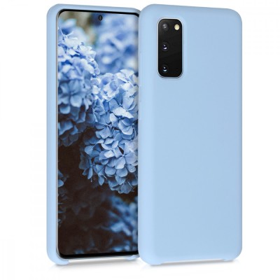 Husa pentru Samsung Galaxy S20, Silicon, Albastru, 51236.58 foto