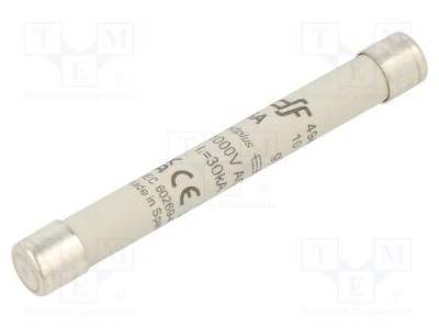 Siguranţă ceramică gS 6A 1kVAC DF ELECTRIC, industrială 10x85mm foto