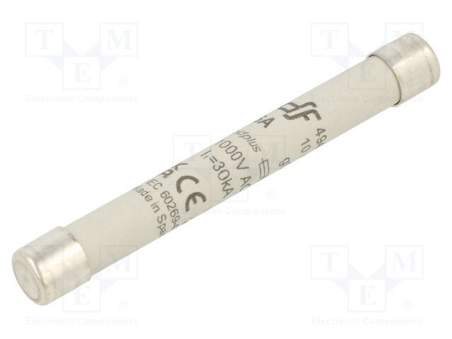 Siguranţă ceramică gS 6A 1kVAC DF ELECTRIC, industrială 10x85mm