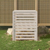Compostor, alb, 82,5x82,5x99,5 cm, lemn masiv de pin GartenMobel Dekor, vidaXL