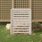 Gossi compostor, alb, 82,5x82,5x99,5 cm, lemn masiv de pin