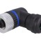 Conector BULGIN M12 4 pini mamă 250V IP67 cu terminal șurub PXPPAM12RAF04ASTPG9