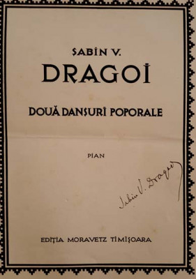 Autograf: SABIN DRAGOI foto
