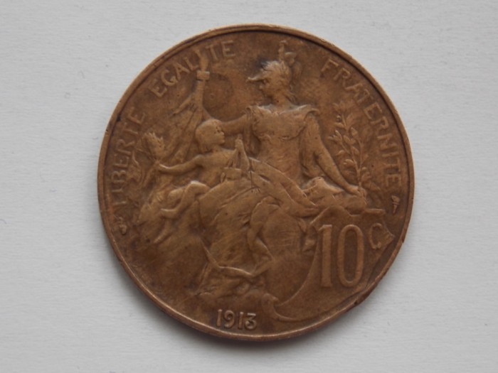 10 CENTIMES 1913 FRANTA