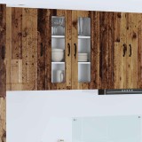 vidaXL Dulap suspendat de bucătărie cu raft Lemn Vechi 60 x 31 x 80 cm 885093