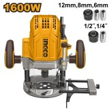 Cumpara ieftin Masina de frezat verticala, Oberfreza 1600W, 22000rpm, 6/8/12mm, Ingco RT160028