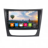 Navigatie Auto Multimedia cu GPS Mercedes E Class W211 CLS W219, 4 GB RAM + 64 GB ROM, Slot Sim 4G pentru Internet, Carplay, Android, Aplicatii, USB,