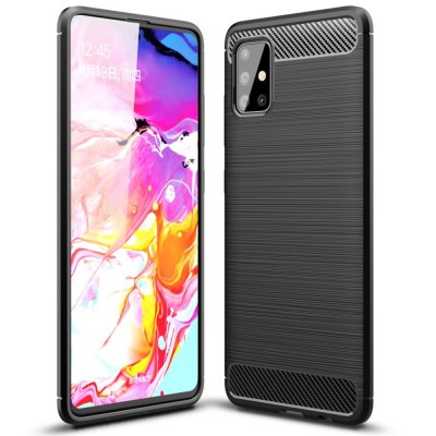 Husa SAMSUNG Galaxy A71 - Carbon (Negru) FORCELL foto