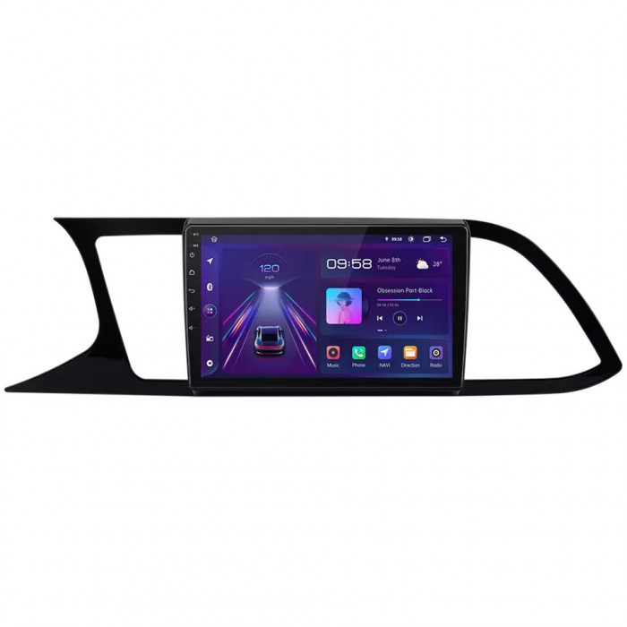 Navigatie Dedicata Seat Leon 3 (2013-2020), 9 Inch, 8Gb Ram, 128Gb stocare, Bluetooth, WiFi, Waze