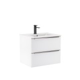 Dulap inferior Vario Trim 60 cu lavoar alb-alb