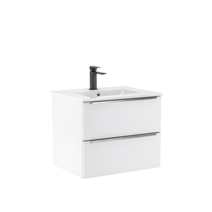 Dulap inferior Vario Trim 60 cu lavoar alb-alb