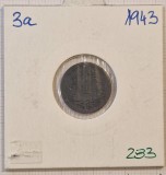 283 Elvetia, Switzerland, 1 Rappen 1943, KM#3a, Zinc, buna, Europa