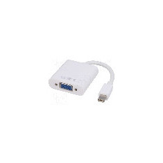 Cablu {{Tip cablu de conectare}}, D-Sub 15pin HD soclu, mini DisplayPort mufa, 0.15m, {{Culoare izola&#355;ie}}, AKYGA - AK-AD-39