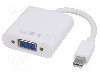 Cablu {{Tip cablu de conectare}}, D-Sub 15pin HD soclu, mini DisplayPort mufa, 0.15m, {{Culoare izola&amp;#355;ie}}, AKYGA - AK-AD-39