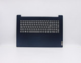 Carcasa superioara cu tastatura palmrest Laptop, Lenovo, IdeaPad 3-17IIL05 Type 81WF, 5CB0X56776, AM1JX000, albastra, layout UK