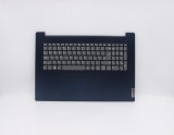Carcasa superioara cu tastatura palmrest Laptop, Lenovo, IdeaPad 3-17ADA05 Type 81W2, 5CB0X56776, AM1JX000, albastra, layout UK
