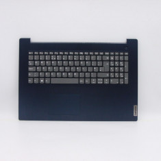 Carcasa superioara cu tastatura palmrest Laptop, Lenovo, IdeaPad 3-17IML05 Type 81WC, 5CB0X56776, AM1JX000, albastra, layout UK