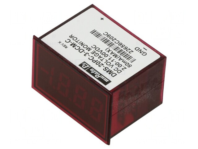 Voltmetru Digital Panou LED 2-11V