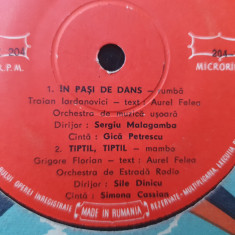Vinil 7" 33 1/3 RPM Electrecord, Sile Dinicu, Gica Petrescu, Simona Cassian etc