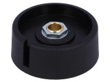 Buton rotativ negru cu indicator poliamidă &Oslash;6mm 40x16mm