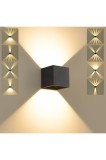 Lampă LED de perie pentru exterior 12W 3000K Alb Cald, Lampă modernă de perie pentru interior, Etanșă IP65, Lampă de perie cu unghi de fascicul reglab