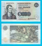 Scotia (p#218) 5 Pounds 2002 UNC &#039;Șoarece / Burns&#039; serie: 667873 Clydesdale Bank