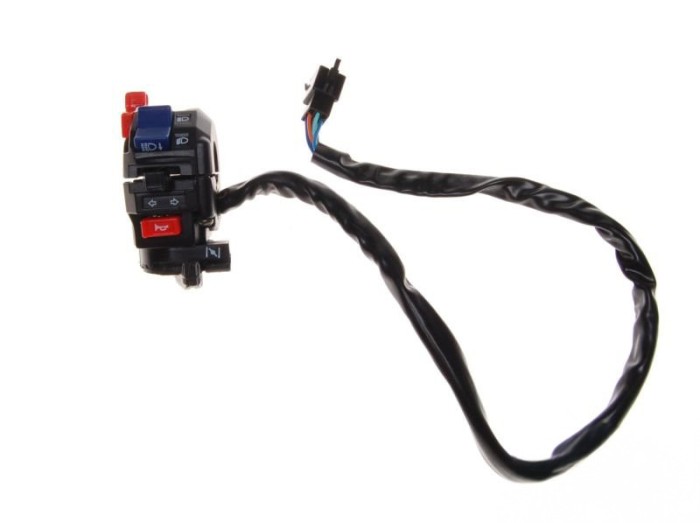 Comanda bloc de lumini, semnalizari, claxon, levier soc Atv 250, lungime cablu 5... Cod Produs: MX_NEW ZQB2311