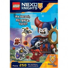 Lego Nexo Knights. Pe locuri, fiți gata, lipiți! - Paperback brosat - *** - Mara Books