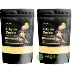 Pachet Fulgi de Drojdie Uscata Inactiva 200g+200g