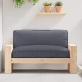 Perna Palet Șezut vidaXL Antracit 120x80x12cm, Interior/Exterior, Poliester