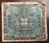 B11 41 - Bancnota foarte veche - Germania - 1/2 marca - 1944 - ocupatia militara aliata