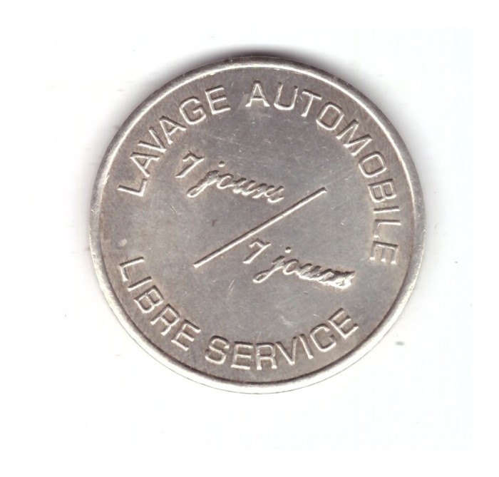 Jeton Franta spalatorie auto Lavage automobile, stare buna, curat