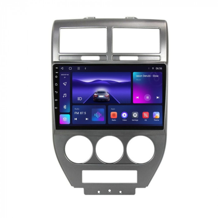 Navigatie dedicata cu Android Jeep Compass I 2006 - 2010, 3GB RAM, Radio GPS