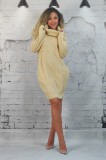 Rochie Midi Tricotata Caisa, Guler Lejer, Buzunare Laterale, Casual. Marimi: S/M, M