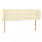 Cumpara ieftin Tablie de pat cu aripioare crem 147x23x78/88 cm piele ecologica