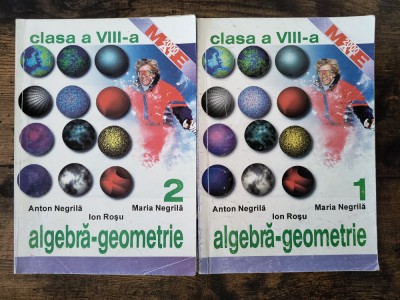Algebra Geometrie, clasa a VIII-a - Anton Negrila, 2 vol. / R5P1F foto