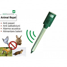 Dispozitiv cu senzor de miscare si alarma acustica anti animale, pasari si salbaticiuni Animal Repel AN-B011, Pestmaster, 006 foto