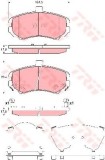 Set placute frana,frana disc HYUNDAI ELANTRA (XD) (2000 - 2006) TRW GDB3431