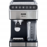 Espressor manual Zass ZEM10, 1350 W, 1.8 L, 16 bar, Argintiu