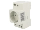 Priză Schuko 230V 10A pentru șină DIN