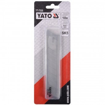 Set 10 lame pentru cutter Yato YT-7530, SK5, 25x0.7 mm foto